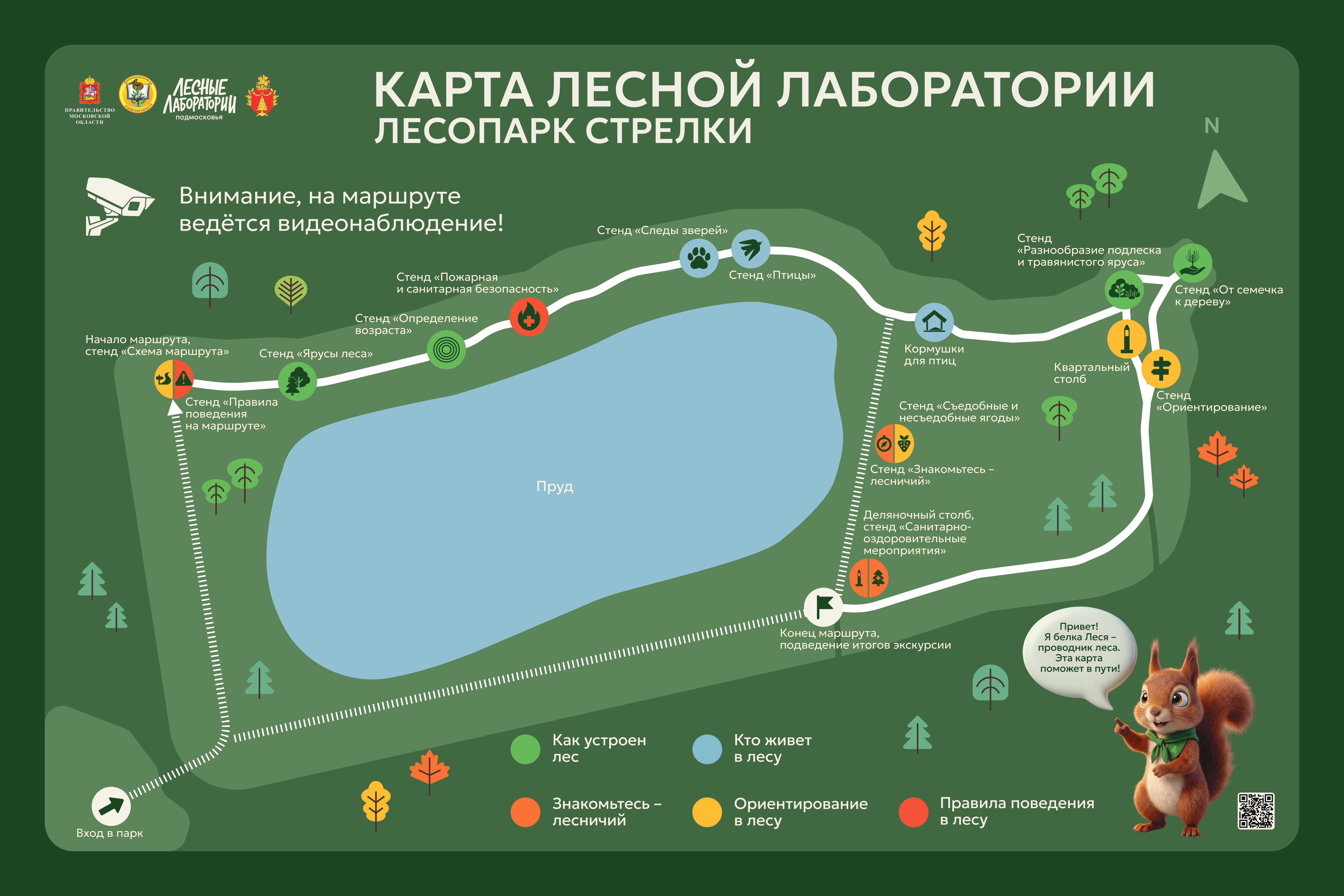 Схема площадки «Парк «Стрелки»»